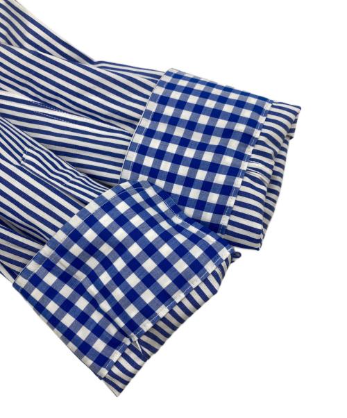 LAUREN RALPH LAUREN（ローレンラルフローレン）LAUREN RALPH LAUREN (ローレンラルフローレン) ストライプシャツ ブルー サイズ:Sの古着・服飾アイテム