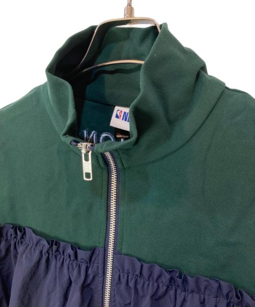 LOWRYS FARM（ローリーズファーム）LOWRYS FARM (ローリーズファーム) NBA (エヌビーエー) ワンピース グリーン×ネイビー サイズ:Fの古着・服飾アイテム