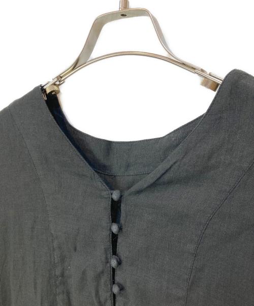 nest Robe（ネストローブ）nest Robe (ネストローブ) リネンクロシェ風レースチュニック ブラック サイズ:Fの古着・服飾アイテム