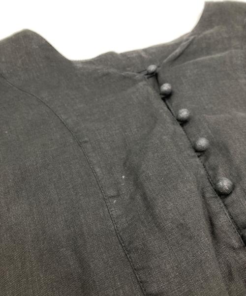 nest Robe（ネストローブ）nest Robe (ネストローブ) リネンクロシェ風レースチュニック ブラック サイズ:Fの古着・服飾アイテム