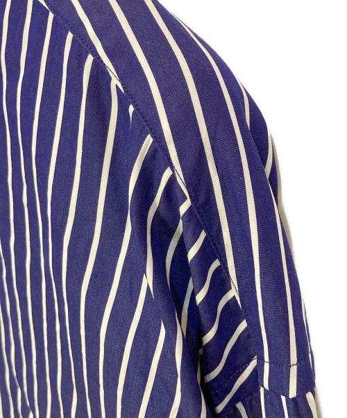 Graphpaper（グラフペーパー）Graphpaper (グラフペーパー) THOMAS MASON (トーマスメイソン) ストライプBDシャツ ブルー サイズ:3の古着・服飾アイテム