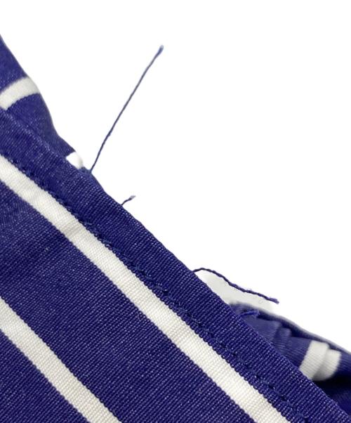 Graphpaper（グラフペーパー）Graphpaper (グラフペーパー) THOMAS MASON (トーマスメイソン) ストライプBDシャツ ブルー サイズ:3の古着・服飾アイテム