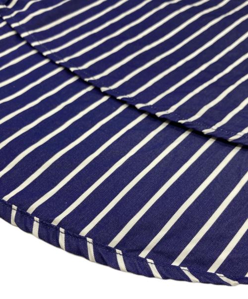 Graphpaper（グラフペーパー）Graphpaper (グラフペーパー) THOMAS MASON (トーマスメイソン) ストライプBDシャツ ブルー サイズ:3の古着・服飾アイテム