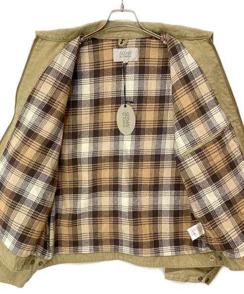 SEDAN ALL-PURPOSE（セダンオールパーパス）SEDAN ALL-PURPOSE (セダンオールパーパス) Vintage Washed Cotton Duck Jacket カーキ サイズ:XLの古着・服飾アイテム