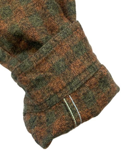 POST O'ALLS（ポストオーバーオールズ）POST O'ALLS (ポストオーバーオールズ) St.Louis - Cotton Flannel Plaid orange block オレンジ サイズ:XLの古着・服飾アイテム