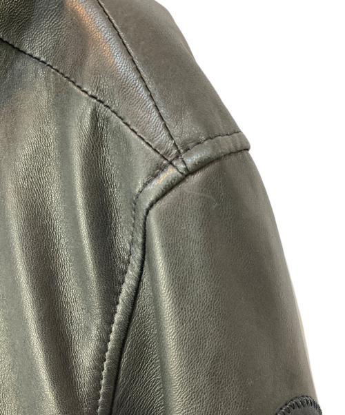 DIESEL（ディーゼル）DIESEL (ディーゼル) ラムレザーレザージャケット ブラック サイズ:Lの古着・服飾アイテム
