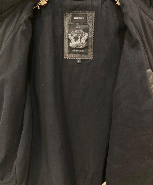 DIESEL（ディーゼル）DIESEL (ディーゼル) ラムレザーレザージャケット ブラック サイズ:Lの古着・服飾アイテム