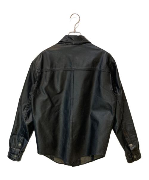 HARLEY-DAVIDSON（ハーレーダビッドソン）HARLEY-DAVIDSON (ハーレーダビッドソン) レザーシャツジャケット ブラック サイズ:Mの古着・服飾アイテム