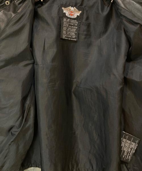 HARLEY-DAVIDSON（ハーレーダビッドソン）HARLEY-DAVIDSON (ハーレーダビッドソン) レザーシャツジャケット ブラック サイズ:Mの古着・服飾アイテム