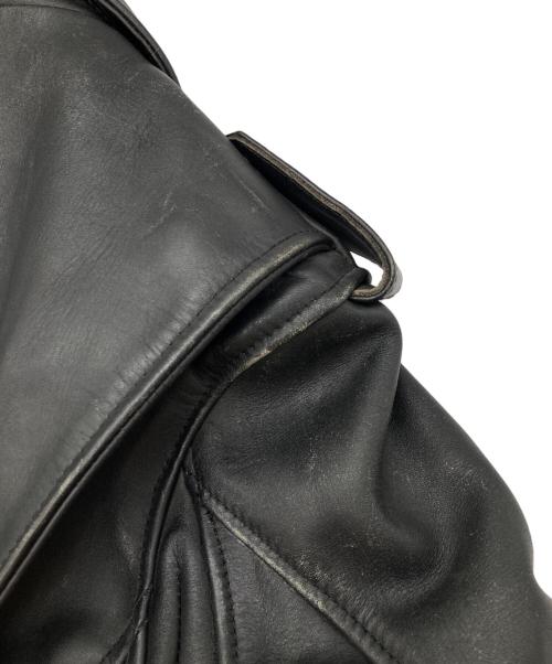 KADOYA（カドヤ）KADOYA (カドヤ) ダブルライダースジャケット ブラック サイズ:Lの古着・服飾アイテム