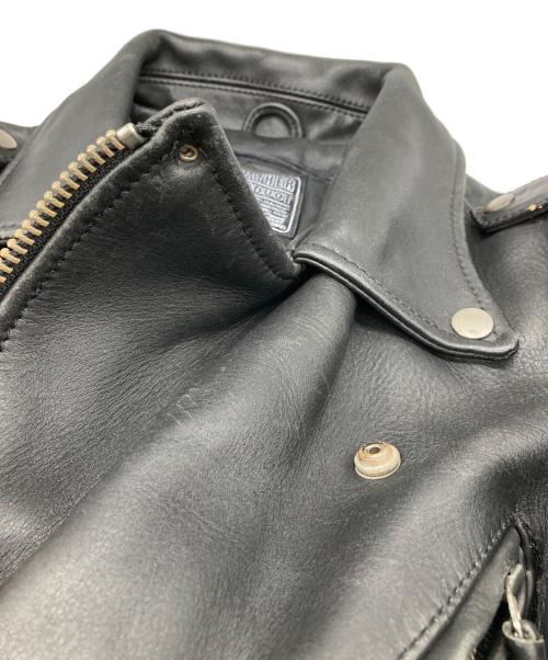 KADOYA（カドヤ）KADOYA (カドヤ) ダブルライダースジャケット ブラック サイズ:Lの古着・服飾アイテム