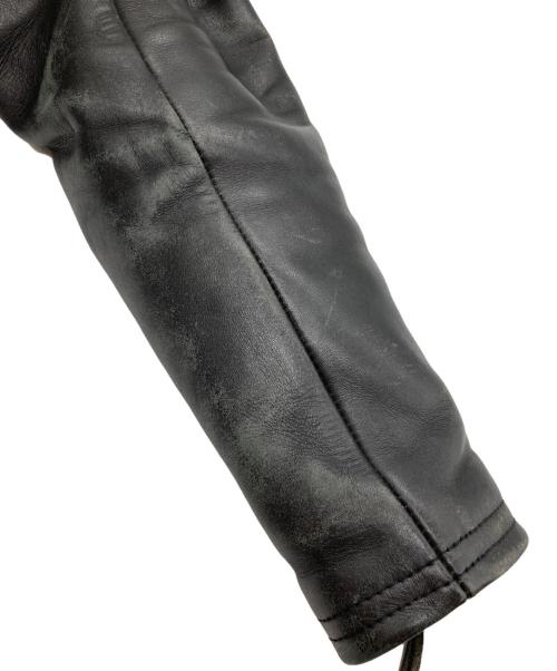 KADOYA（カドヤ）KADOYA (カドヤ) ダブルライダースジャケット ブラック サイズ:Lの古着・服飾アイテム