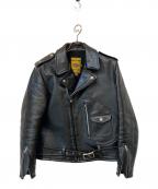 Schottショット）の古着「ダブルライダースジャケット」｜ブラック