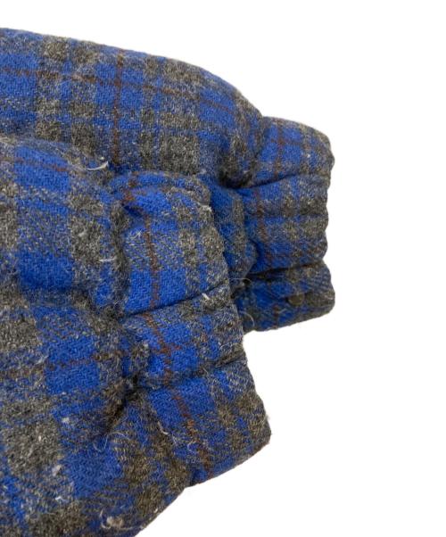 MONCLER（モンクレール）MONCLER (モンクレール) JUNYA WATANABE MAN (ジュンヤワタナベマン) ウール チェック ダウンジャケット ブルー サイズ:Sの古着・服飾アイテム