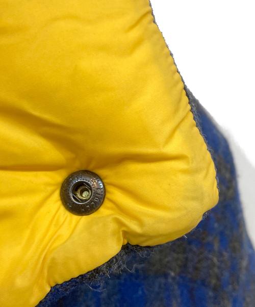 MONCLER（モンクレール）MONCLER (モンクレール) JUNYA WATANABE MAN (ジュンヤワタナベマン) ウール チェック ダウンジャケット ブルー サイズ:Sの古着・服飾アイテム