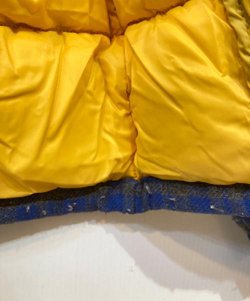 MONCLER（モンクレール）MONCLER (モンクレール) JUNYA WATANABE MAN (ジュンヤワタナベマン) ウール チェック ダウンジャケット ブルー サイズ:Sの古着・服飾アイテム