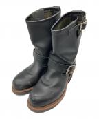 RED WINGレッドウィング）の古着「エンジニアブーツ」｜ブラック