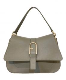 FURLA（フルラ）の古着「Flow フロー ミニ トップハンドル バッグ」｜ベージュ