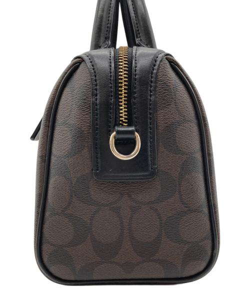 COACH（コーチ）COACH (コーチ) シグネチャー PVC レザー ベネット ミニ サッチェルバッグ ブラウン サイズ:-の古着・服飾アイテム