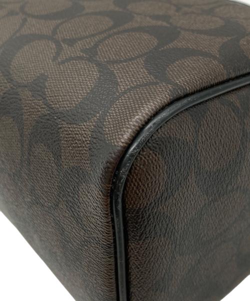 COACH（コーチ）COACH (コーチ) シグネチャー PVC レザー ベネット ミニ サッチェルバッグ ブラウン サイズ:-の古着・服飾アイテム