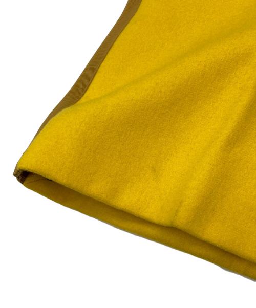 sacai（サカイ）sacai (サカイ) ウールクロップドサイドラインパンツ イエロー サイズ:2の古着・服飾アイテム