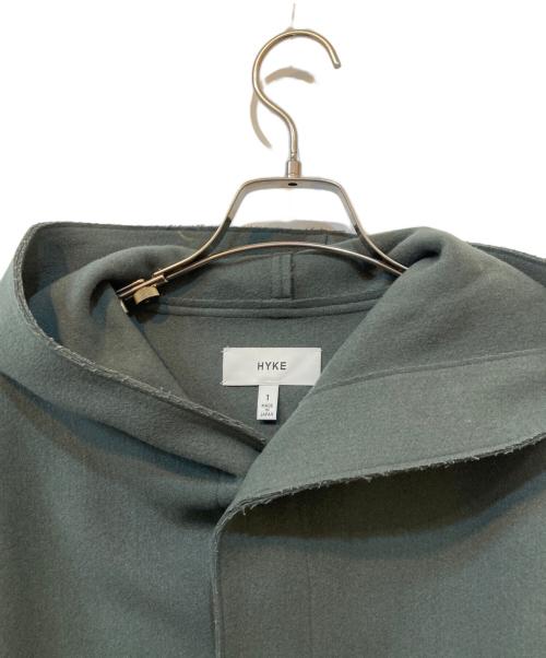 HYKE（ハイク）HYKE (ハイク) メルトンフーデッドコート グリーン サイズ:1の古着・服飾アイテム