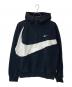 NIKE（ナイキ）の古着「SWOOSH FLC HZ HOODIE」｜ブラック