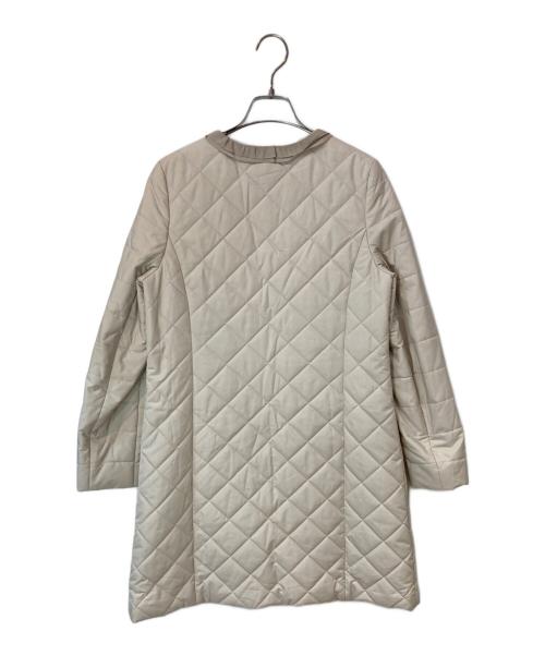 LANVIN en Bleu（ランバンオンブルー）LANVIN en Bleu (ランバンオンブルー) レースデザインキルティングコート ベージュ サイズ:38の古着・服飾アイテム