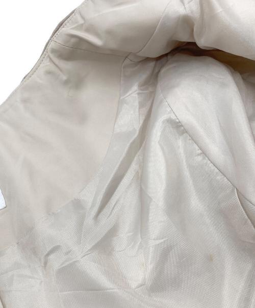 LANVIN en Bleu（ランバンオンブルー）LANVIN en Bleu (ランバンオンブルー) レースデザインキルティングコート ベージュ サイズ:38の古着・服飾アイテム