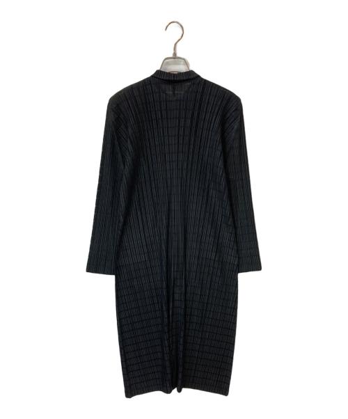 PLEATS PLEASE（プリーツプリーズ）PLEATS PLEASE (プリーツプリーズ) プリーツシャツワンピース ブラック サイズ:2の古着・服飾アイテム