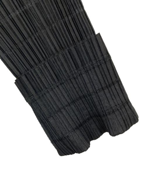 PLEATS PLEASE（プリーツプリーズ）PLEATS PLEASE (プリーツプリーズ) プリーツシャツワンピース ブラック サイズ:2の古着・服飾アイテム