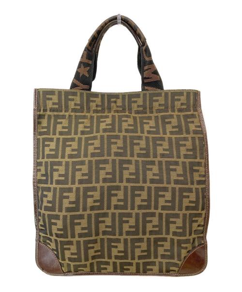 FENDI（フェンディ）FENDI (フェンディ) ズッカ柄 ハンドバッグ ベージュ サイズ:-の古着・服飾アイテム