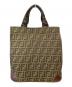 FENDI（フェンディ）の古着「ズッカ柄 ハンドバッグ」｜ベージュ