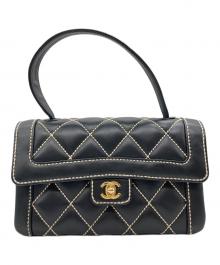 CHANEL（シャネル）の古着「ワイルドステッチ ハンドバッグ」｜ブラック
