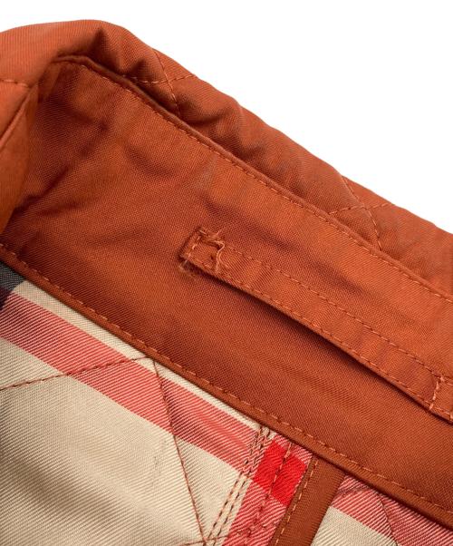 BURBERRY LONDON（バーバリーロンドン）BURBERRY LONDON (バーバリーロンドン) 裏地ノヴァチェック キルティングジャケット オレンジ サイズ:38の古着・服飾アイテム