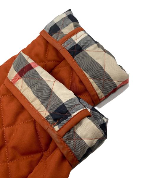 BURBERRY LONDON（バーバリーロンドン）BURBERRY LONDON (バーバリーロンドン) 裏地ノヴァチェック キルティングジャケット オレンジ サイズ:38の古着・服飾アイテム