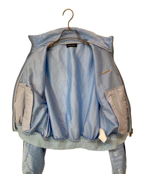 MAISON SPECIAL（メゾンスペシャル）MAISON SPECIAL (メゾンスペシャル) Sequins Side Line Track Jacket ブルー サイズ:FREEの古着・服飾アイテム