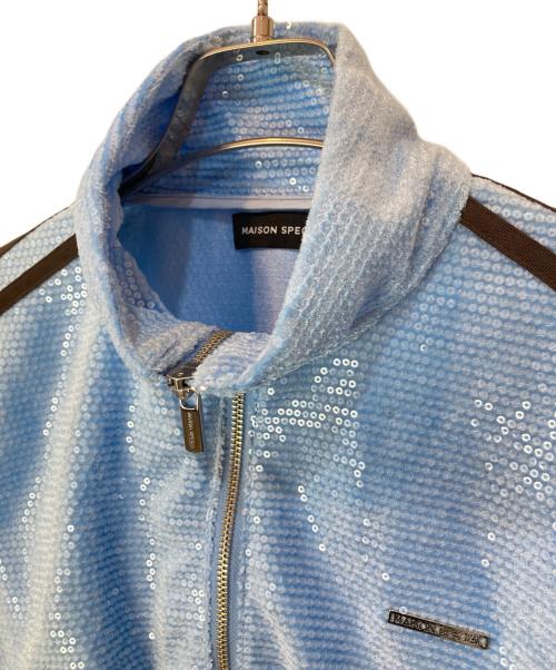 MAISON SPECIAL（メゾンスペシャル）MAISON SPECIAL (メゾンスペシャル) Sequins Side Line Track Jacket ブルー サイズ:FREEの古着・服飾アイテム
