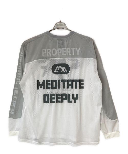 CMF OUTDOOR GARMENT（コンフィーアウトドアガーメント）CMF OUTDOOR GARMENT (コンフィーアウトドアガーメント) BMX TEE グレー×ホワイト サイズ:XLの古着・服飾アイテム