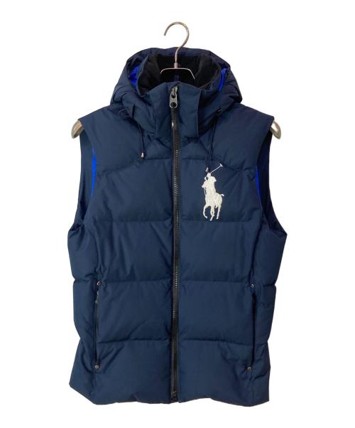 POLO RALPH LAUREN（ポロ・ラルフローレン）POLO RALPH LAUREN (ポロ・ラルフローレン) ビッグポニーダウンベスト ネイビー サイズ:XSの古着・服飾アイテム