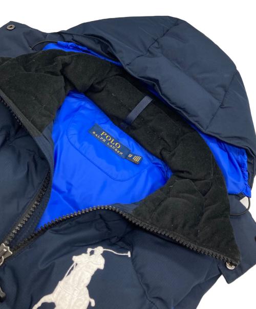 POLO RALPH LAUREN（ポロ・ラルフローレン）POLO RALPH LAUREN (ポロ・ラルフローレン) ビッグポニーダウンベスト ネイビー サイズ:XSの古着・服飾アイテム