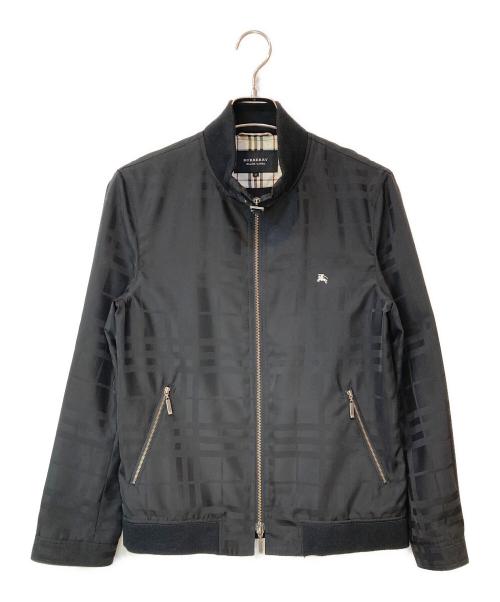 BURBERRY BLACK LABEL（バーバリーブラックレーベル）BURBERRY BLACK LABEL (バーバリーブラックレーベル) 裏地ノヴァチェックジップアップジャケット ブラック サイズ:Mの古着・服飾アイテム