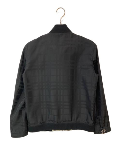 BURBERRY BLACK LABEL（バーバリーブラックレーベル）BURBERRY BLACK LABEL (バーバリーブラックレーベル) 裏地ノヴァチェックジップアップジャケット ブラック サイズ:Mの古着・服飾アイテム