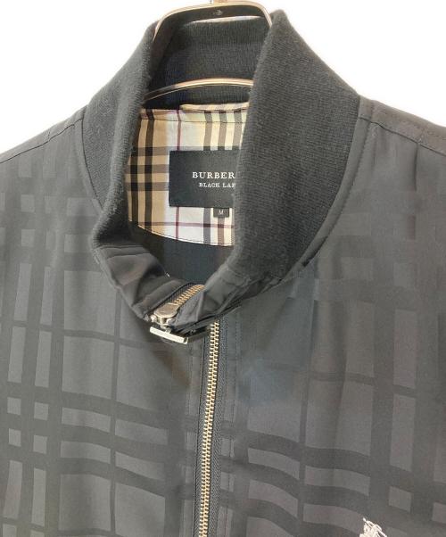BURBERRY BLACK LABEL（バーバリーブラックレーベル）BURBERRY BLACK LABEL (バーバリーブラックレーベル) 裏地ノヴァチェックジップアップジャケット ブラック サイズ:Mの古着・服飾アイテム