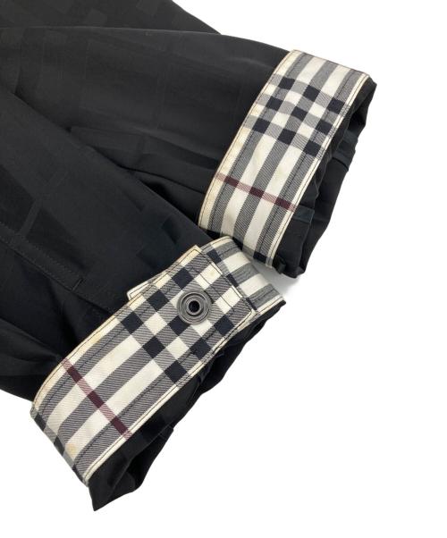 BURBERRY BLACK LABEL（バーバリーブラックレーベル）BURBERRY BLACK LABEL (バーバリーブラックレーベル) 裏地ノヴァチェックジップアップジャケット ブラック サイズ:Mの古着・服飾アイテム