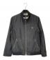 BURBERRY BLACK LABEL（バーバリーブラックレーベル）の古着「裏地ノヴァチェックジップアップジャケット」｜ブラック