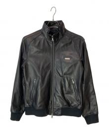 BURBERRY BLACK LABEL（バーバリーブラックレーベル）の古着「ラムレザージャケット」｜ブラック