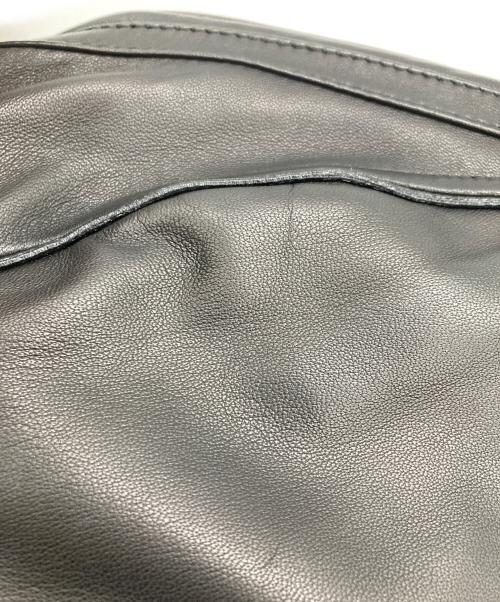 BURBERRY BLACK LABEL（バーバリーブラックレーベル）BURBERRY BLACK LABEL (バーバリーブラックレーベル) ラムレザージャケット ブラック サイズ:Mの古着・服飾アイテム