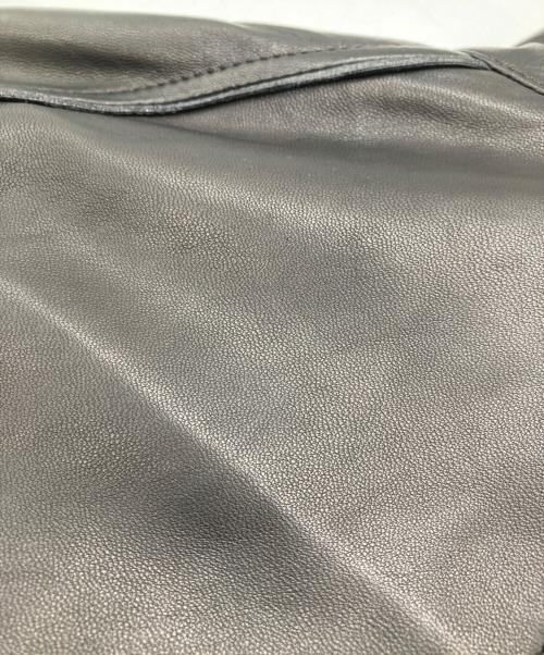 BURBERRY BLACK LABEL（バーバリーブラックレーベル）BURBERRY BLACK LABEL (バーバリーブラックレーベル) ラムレザージャケット ブラック サイズ:Mの古着・服飾アイテム