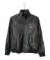 BURBERRY BLACK LABEL（バーバリーブラックレーベル）の古着「ラムレザージャケット」｜ブラック